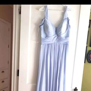 Beautiful sleek blue prom/formal dress